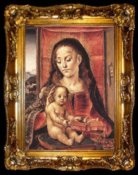 framed  BERRUGUETE, Pedro Virgin and Child  inxt, ta009-2